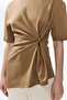 Draped-detail asymmetric top - 5