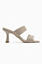 Rina Beige Blunt Toe Women's Slippers - 2
