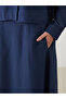 تنورة واسعة من مزيج مودال مع خصر مطاطي - 3