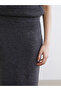 Esvab • Modern & Distinctive Waist Drawstring Ribbed Knit Skirt - 3