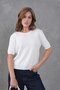 Women's Crew Neck Premium Yarn Knitwear Blouse 12273 - 4