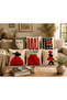 Modern Abstract Patterned Decorative Throw Pillow Cover Set of 6 Minimalist Living Room Pillows - 3