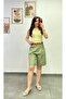 Cotton Fabric Shorts with Pockets and Belt Detail - 3