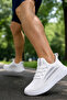 Men's Daily White Sports Shoes Mesh Light Sole Comfortable Walking Sneaker
