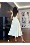 Yellow Collared Sleeveless Belted Dress - 3