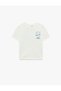 Cotton Short Sleeve Crew Neck Printed T-Shirt - 5