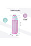 Sip Switch Tritan Water Bottle 1000ml Leakproof, BPA Free, Straw & Spout Lid- Orchid Mist - 9