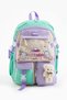 Kawaii Korean Style Multi-Compartment Children's Bag with Teddy Bear - School Bag, Lunch Box, Pen Holder Set - 3