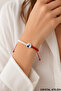 Red and White Macrame Bracelet with Ataturk Figure, Adjustable Unisex Gift - 2