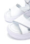 Children's Genuine Leather White Flat Sandals - 4