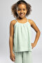 Lılıan Girl's 100% Cotton Blouse Green - 2