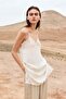 Lace-trimmed satin slip dress - 2
