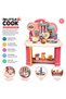 Kids Kitchen Play Set with Cooking Accessories – Pretend Play Cooking Station for Children, Toy Kitchen Set with Utensils, Sink, Food Accessories & Storage Shelf, Educational Role Play Toy. - 3