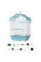 Bird Cage Parakeet Birdcage Hanging Bird House with Ladder, Swing and Bird's Nest Bird House Accessories Portable Parrot Cage for Small Bird