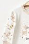 Baby Girl Snap Fastener Deer Patterned Jumpsuit 0 Months 6 Months - 3