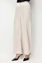 Elastic Waist Pleated Wide Leg Trousers - 5