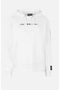 White and Gold Color Hooded Sweatshirt - 4