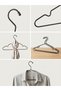 Luxury Thermoplastic Coated Black Metal Clothes Hanger Set of 3 Non-Slip Clothes Shirt Jacket Hanger Rack - 6