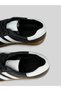Kelva Women's Soft Leather Double Striped Lace-Up Round Toe Rubber Sole White Tongue Detailed Sneaker Sports Shoes 1 cm - 7