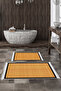 Non-Slip Base Djt Toilet Set Star Leather Fringed Woven Pattern E5007