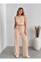 Women's Comfortable Fit Crop Pants Two-Piece Set - 5