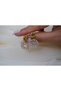 Kp445 Special Series Yellow Crystal Stone Stylish Design Hanging Earrings (Length 27mm) - 2