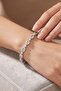 Colorful Baget Circle Multi-Colored Zircon Shiny Round Stone Elite Series Bracelet