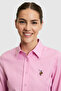 Women's Pink Long Sleeve Basic Shirt 50320211-Vr041 - 2