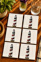 Lighthouse Modern Set of 6 Coasters - Uv Printing Mdf - 10X10 cm