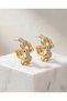 Zircon Stone Model Gold Earrings