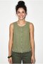 Women's Green 100% Cotton Ornamental Button Detailed Tassel Embroidered Linen Textured Blouse 4751 60286278 - 2