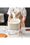 10L Large Rice Grains Dispenser - Airtight Dry Food Storage Container with One-Touch Button - 4