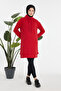 Women's Daily Oversize High-Necked Hijab Sweat Tunic - 2