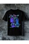 Blue Cat Girl Savas Printed Oversize T-Shirt