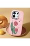 Redmi Note 13 Pro 5g Compatible Shock-Absorbing Camera Protected Pink Silicone Case - 4