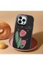 Black Silicone Case Compatible with iPhone 13 Pro Max with Shock-Absorbing Camera Protections - 2
