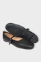 Belted Belted Lightweight Comfortable Stylish Business Office Daily Women's Ballerinas Black - 7