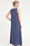 Crew Neck Sleeveless Relaxed Fit Maxi Dress - 5