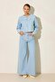 Blue 100% cotton relaxed fit jeans - 2