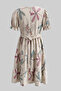 Girls' Modal Dress, Patterned Short Sleeve Summer Dress, 7-14 Years - 4