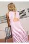 Girl's Combed Cotton Pencil Dress Pink - 4