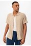 Textured short sleeve men's shirt - 6