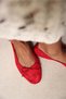 Babet 2613 - Lace Red Lace Women's Babet with Bow Detail - 7