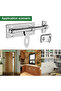 No NEW4 Inch Hardware Door Lock Stainless Steel Barrel Bolt Latch Padlock Clasp Set Brushed For Lock - 6