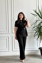 Short Sleeve Tie-Detail Buckle Suit - 7