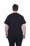 Men's Oversize Crew Neck T-Shirt Beautiful 26152 Black - 3