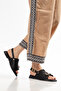 Women's Buckle Ankle Strap Sandals 2 cm Heel - 4