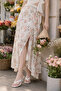 Zelda Wide-Strapped Flip-Flop Women's Slippers with Goblet Heels - White - 4