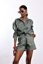 Khaki Oversize Shirt 1012 - 4