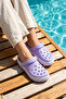 Women's Sabo Sandals Slippers 195 Lilac - 4
